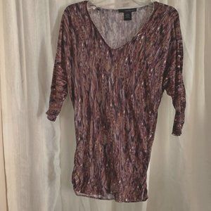 Calvin Klein Jeans Tunic Purple Print P/S